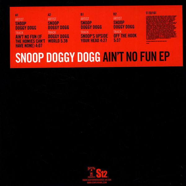 SNOOP DOGGY DOGG - AIN´T NO FUN EP